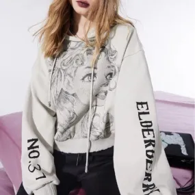 ELF SACK  |Unisex Sweat Street Style Long Sleeves Other Animal Patterns