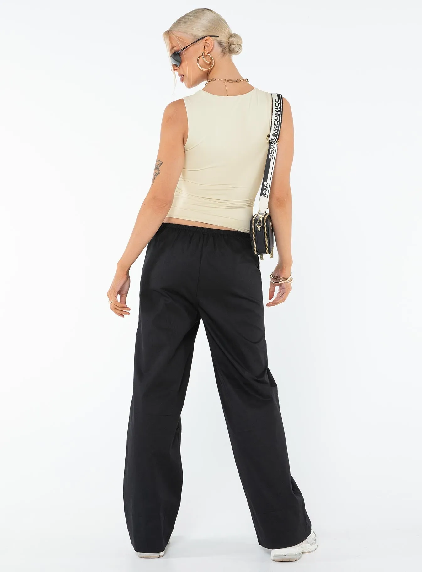 Erilyn Drawstring Pants Black