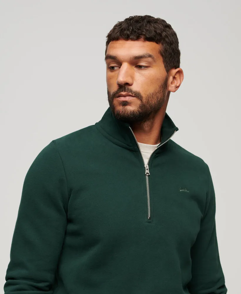 Essential Half Zip Sweatshirt | Forest Green