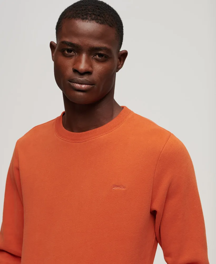 Essential Logo Crew Sweatshirt | Denim Co Rust Orange