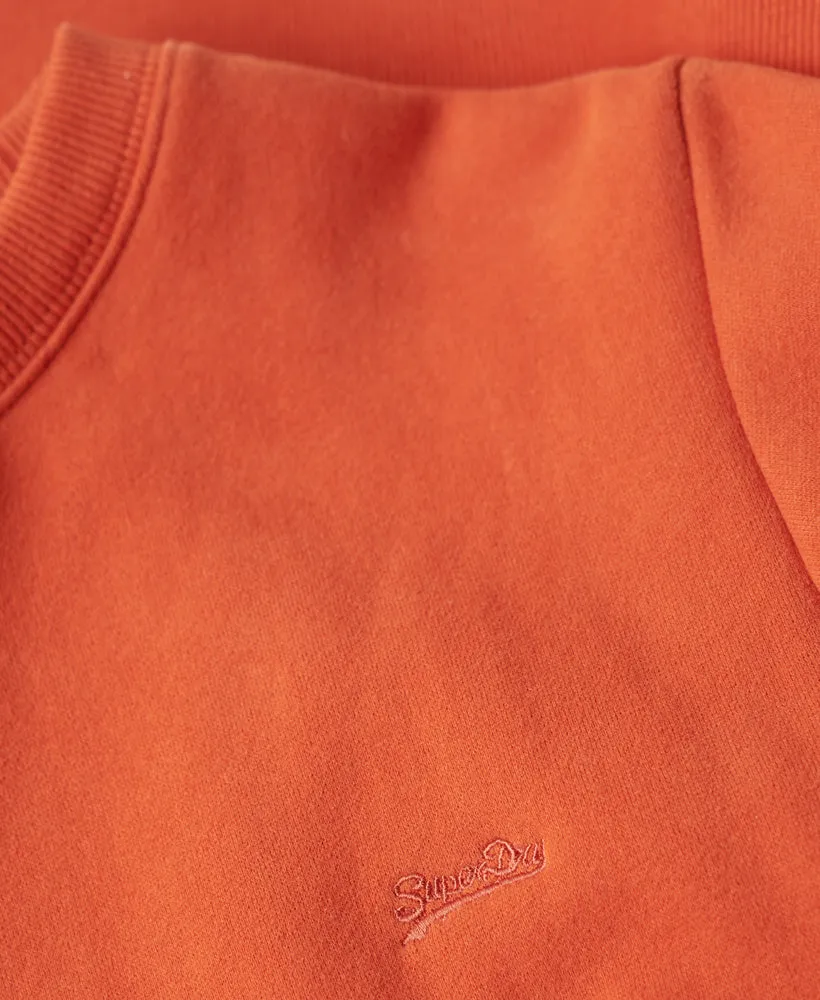 Essential Logo Crew Sweatshirt | Denim Co Rust Orange