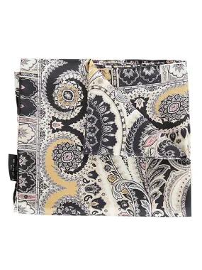 Etro Paisley Printed Finished Edge Scarf