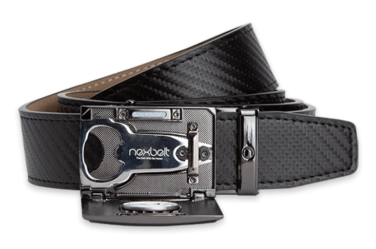 Fast Eddie Carbon Black, 1 3/8 Strap, Golf Belt