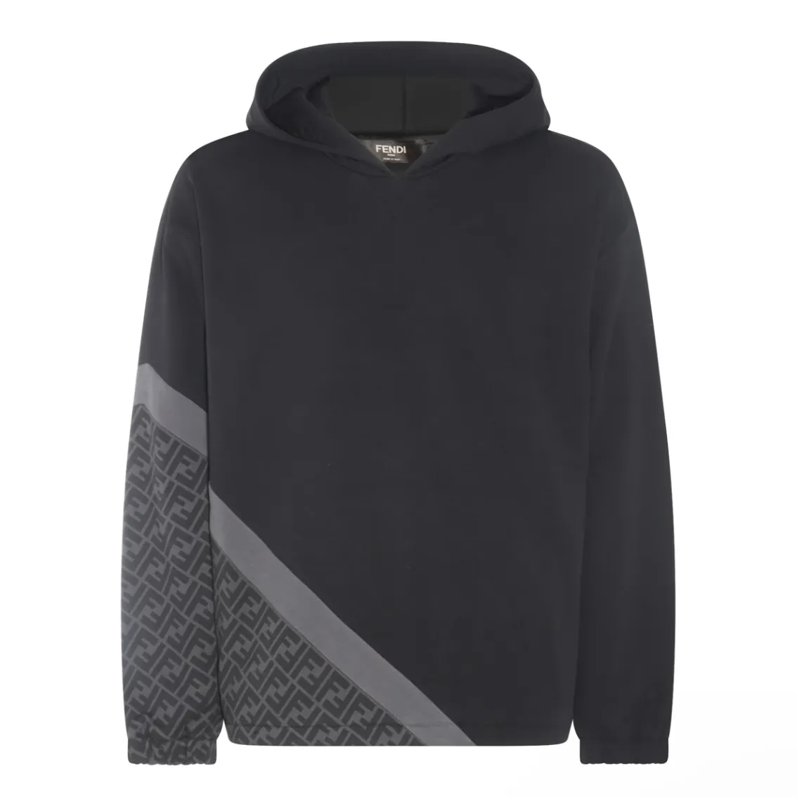 FENDI  |Monogram Sweat Street Style Long Sleeves Plain Cotton