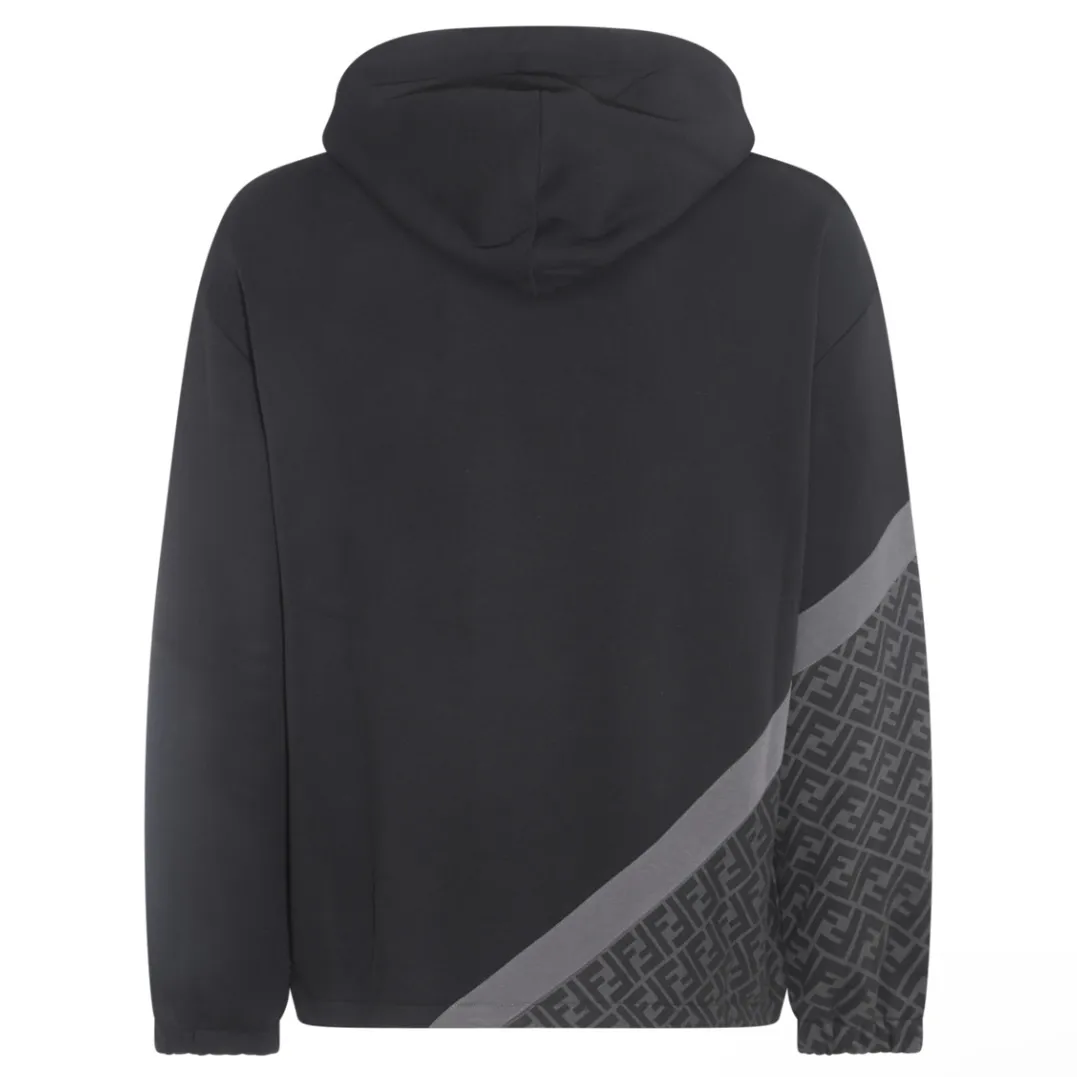 FENDI  |Monogram Sweat Street Style Long Sleeves Plain Cotton