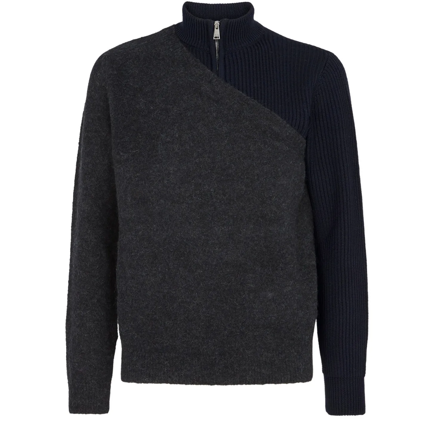 FENDI  |Pullovers Wool Fine Gauge Bi-color Plain Luxury