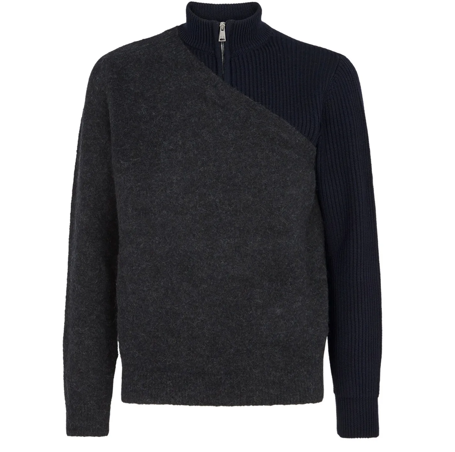 FENDI  |Pullovers Wool Fine Gauge Bi-color Plain Luxury