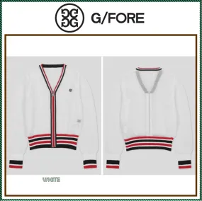 G FORE  |Street Style Long Sleeves Plain Logo Cardigans