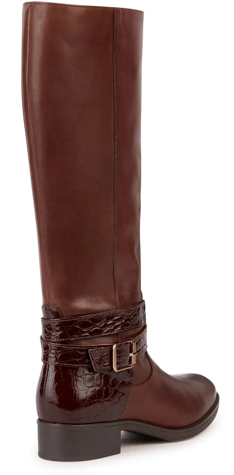 Geox D Felicity A Womens Leather Long Boot