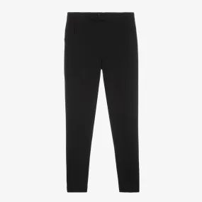 Girls Black Jersey Leggings