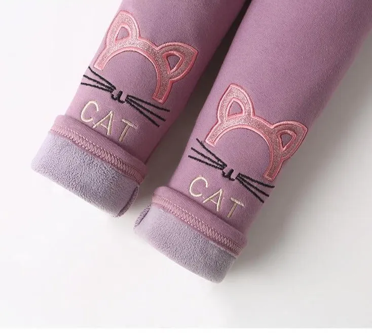 Girls Winter Meaw Leggings