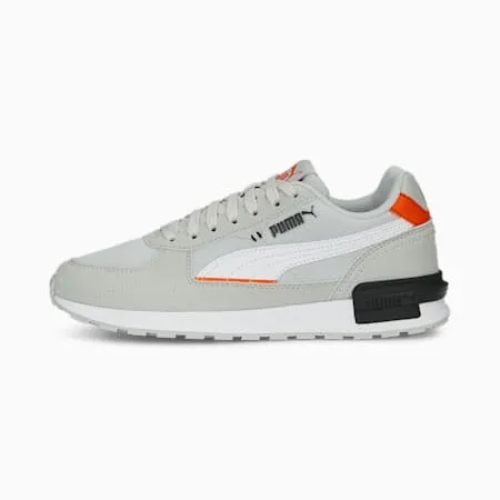 Graviton Sneakers - Youth 8-16 years | Glacial Gray-PUMA White-Rickie Orange-PUMA Black | PUMA Shoes | PUMA 