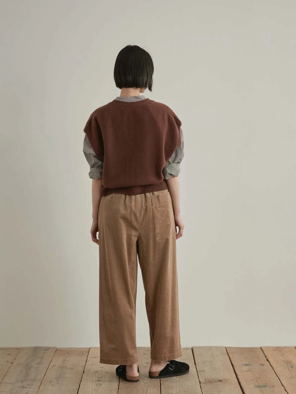 HAKAMA Corduroy Pants - natural