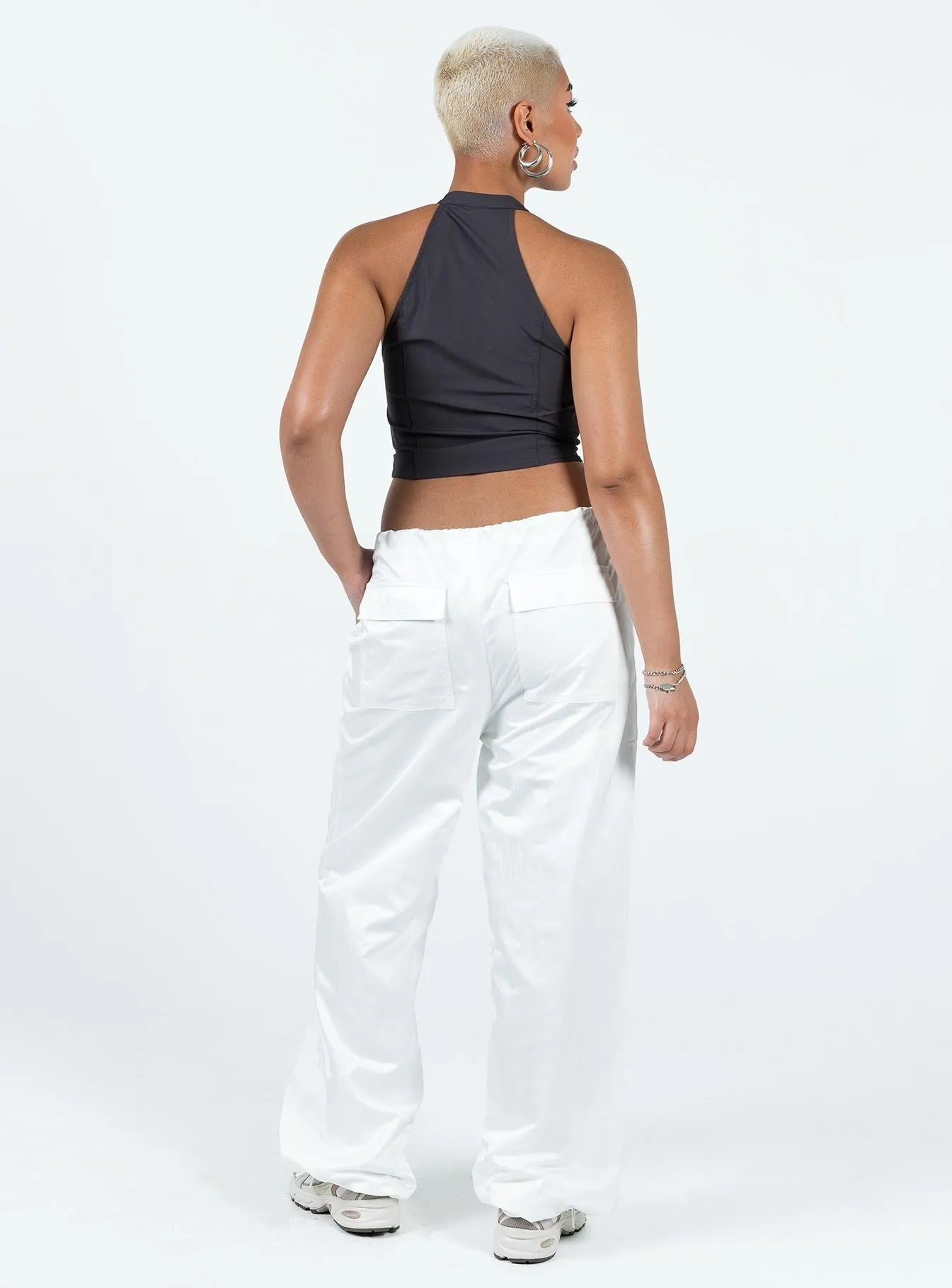 Harran Parachute Pants White