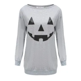 Haute Edition Women's Halloween Pumpkin Graphic Tee with Plus