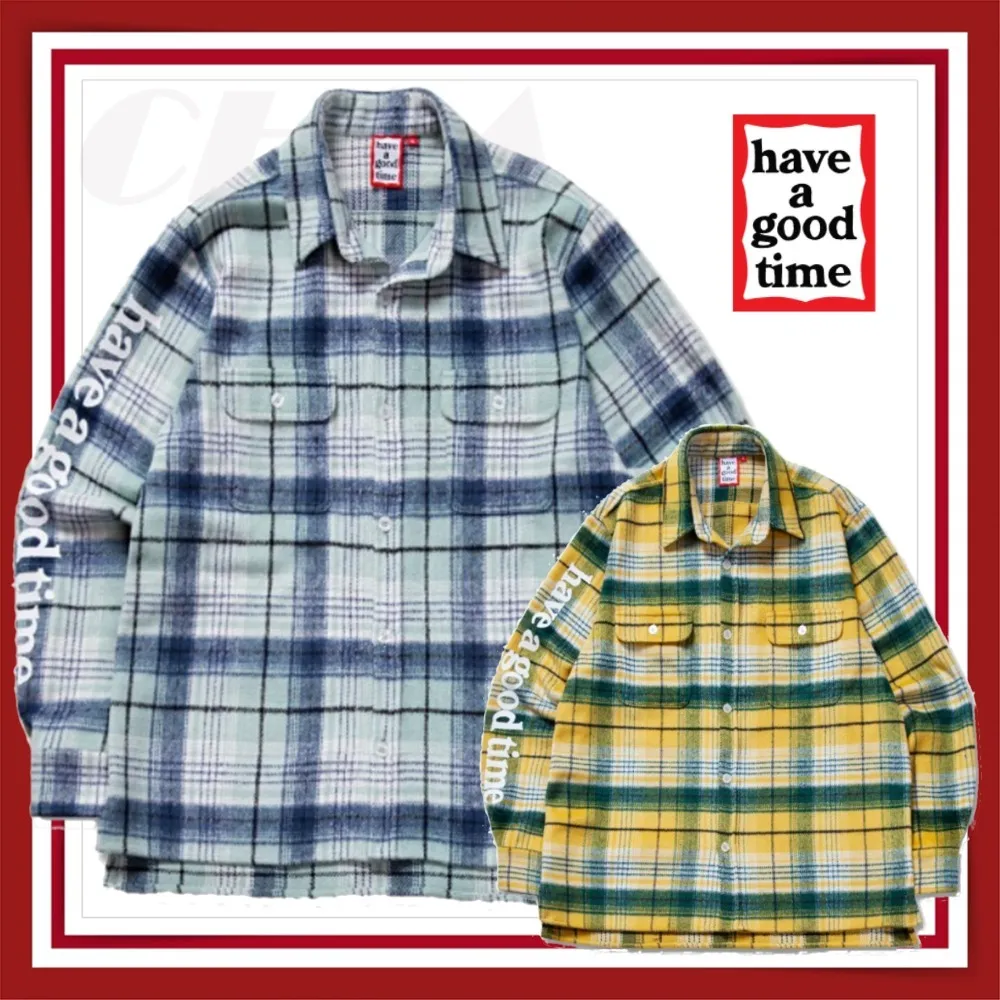 have a good time  |Tartan Other Plaid Patterns Long Sleeves