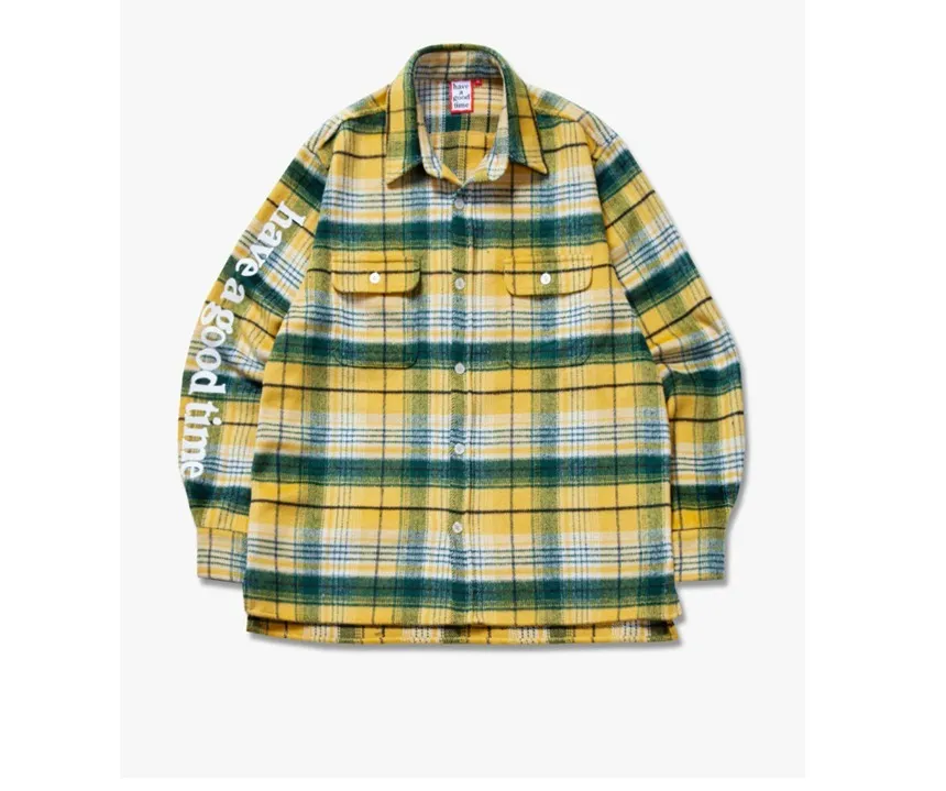 have a good time  |Tartan Other Plaid Patterns Long Sleeves