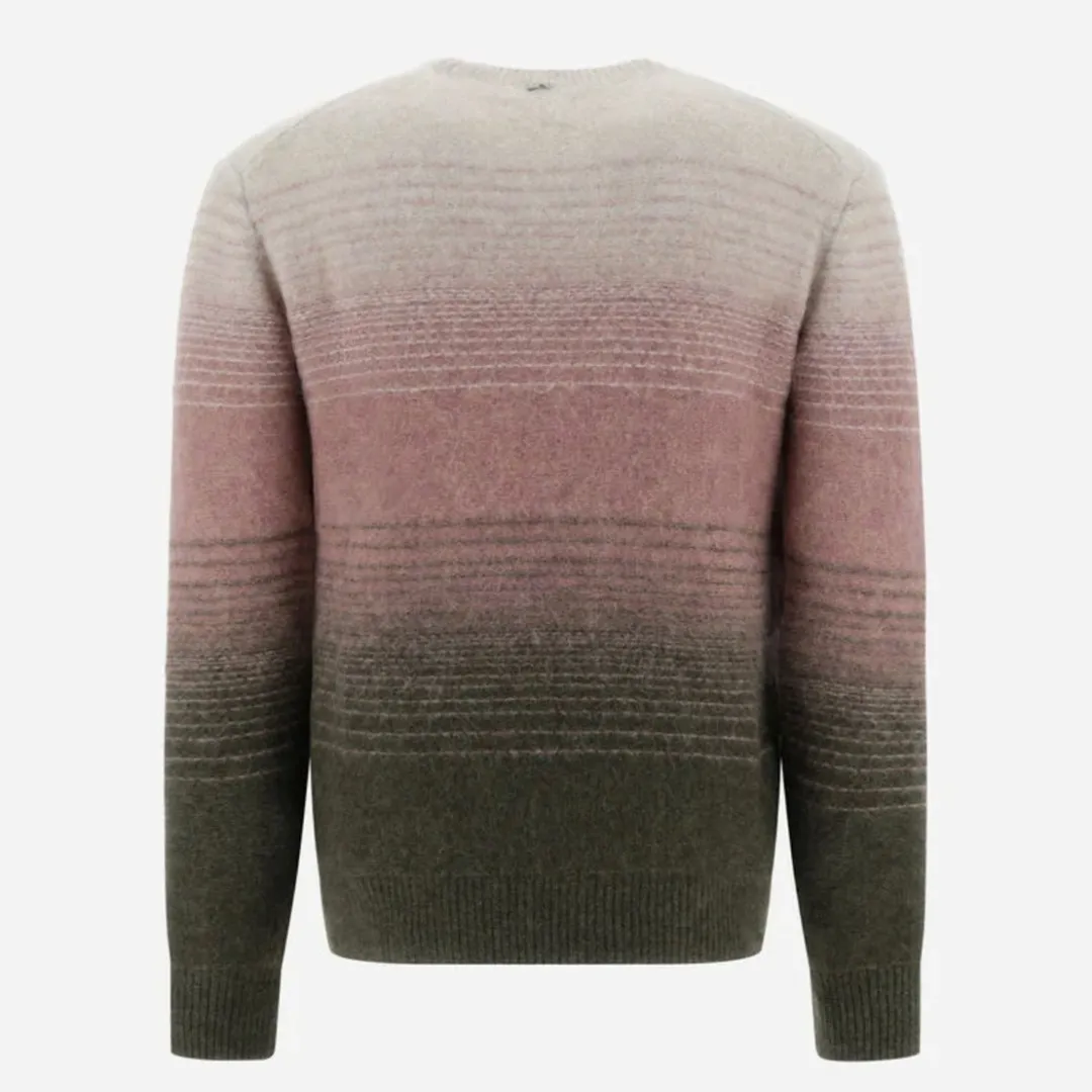 HERNO  |Crew Neck Pullovers Stripes Unisex Nylon Long Sleeves