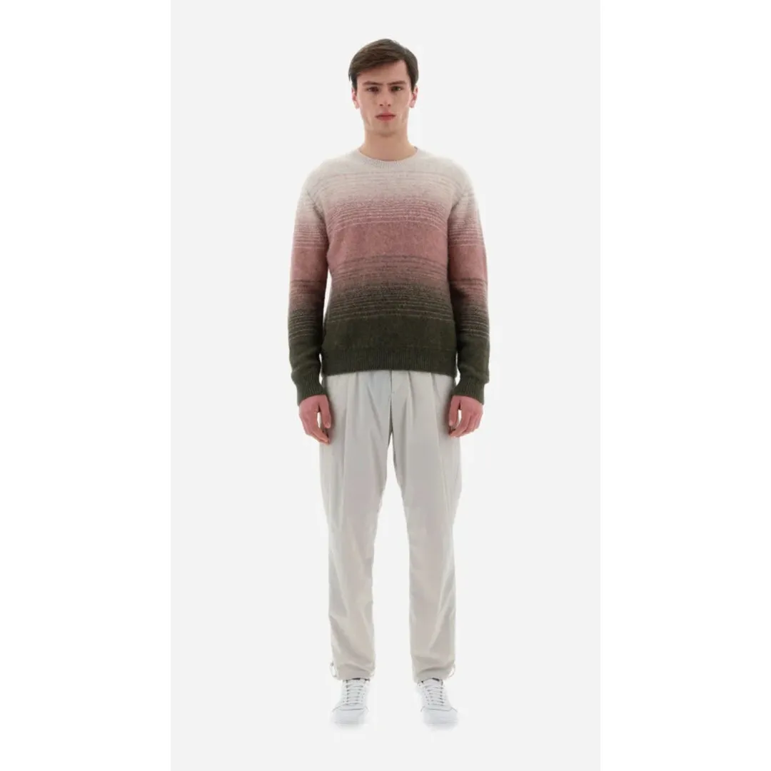 HERNO  |Crew Neck Pullovers Stripes Unisex Nylon Long Sleeves