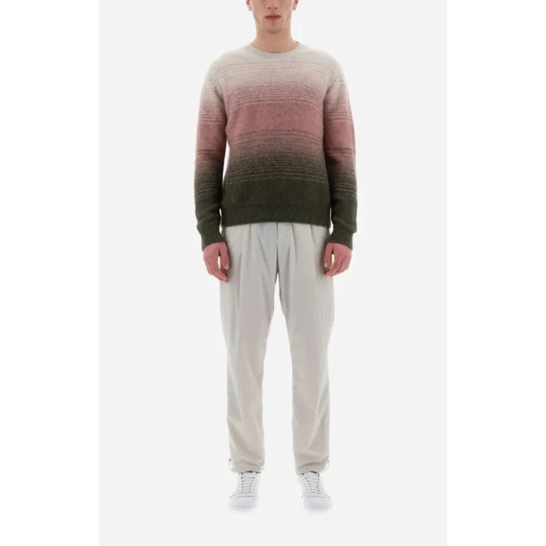 HERNO  |Crew Neck Pullovers Stripes Unisex Nylon Long Sleeves