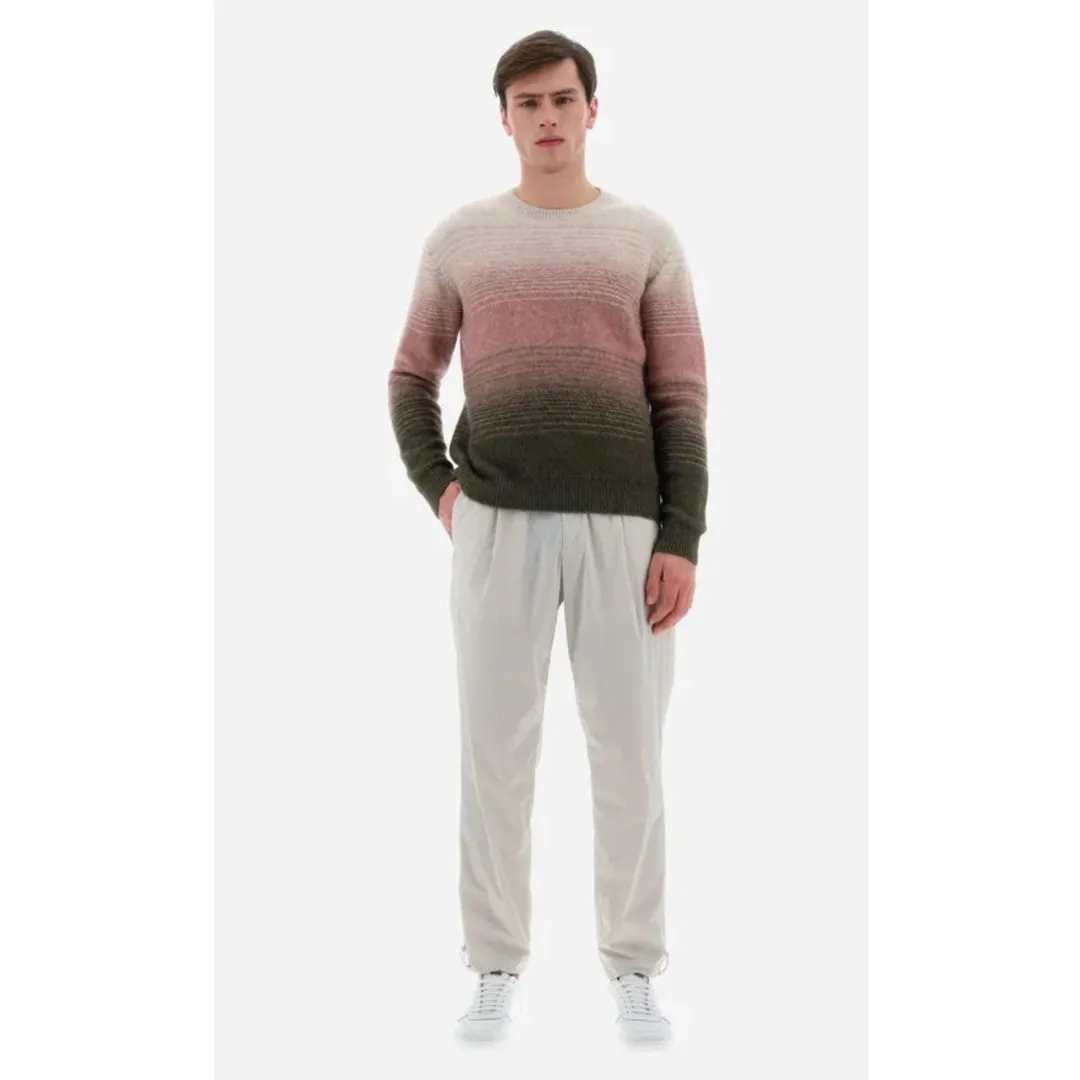 HERNO  |Crew Neck Pullovers Stripes Unisex Nylon Long Sleeves