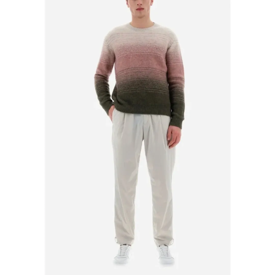 HERNO  |Crew Neck Pullovers Stripes Unisex Nylon Long Sleeves