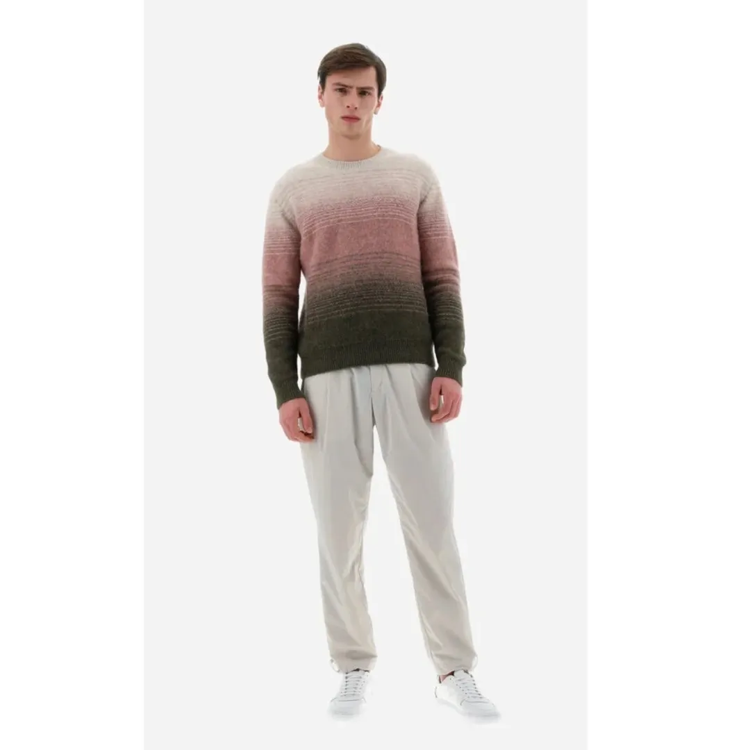 HERNO  |Crew Neck Pullovers Stripes Unisex Nylon Long Sleeves