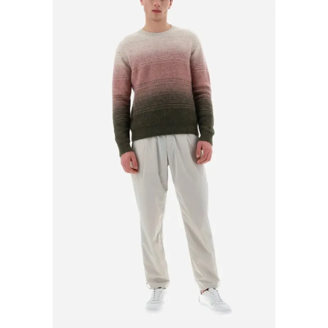 HERNO  |Crew Neck Pullovers Stripes Unisex Nylon Long Sleeves