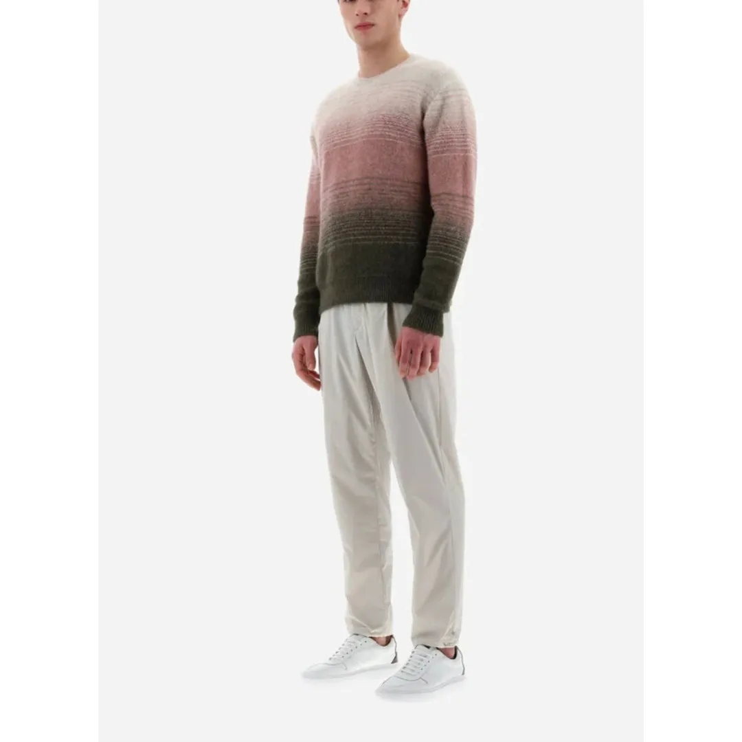 HERNO  |Crew Neck Pullovers Stripes Unisex Nylon Long Sleeves