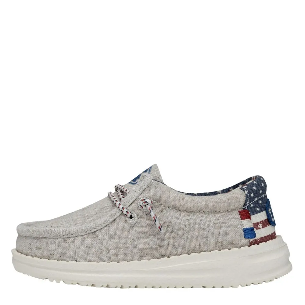 HEYDUDE  BOYS WALLY TODDLER AMERICANA SLIP ON SNEAKER