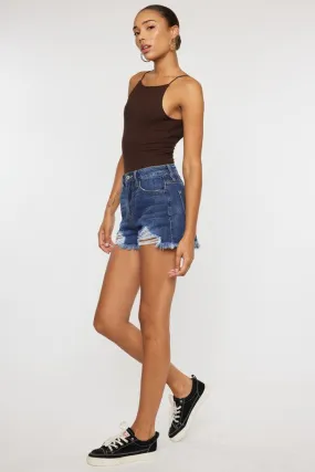 HIGH RISE MOM SHORTS