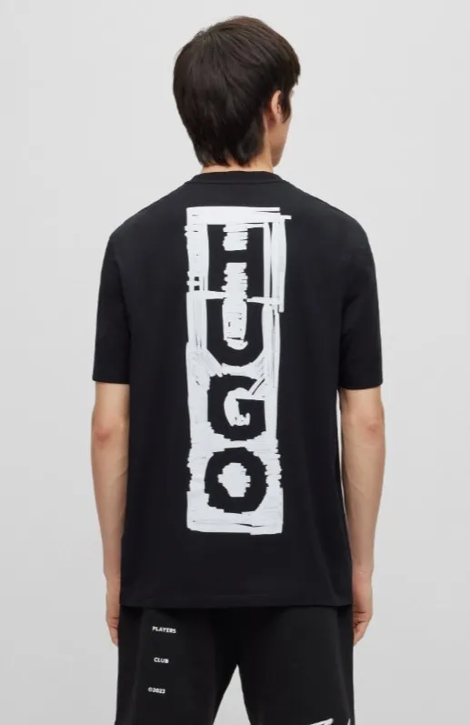 Hugo Boss  |Crew Neck Pullovers Cotton Short Sleeves Logo