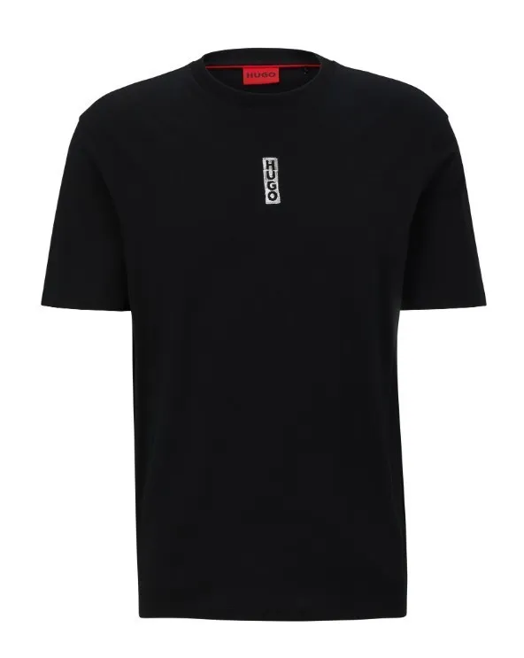 Hugo Boss  |Crew Neck Pullovers Cotton Short Sleeves Logo