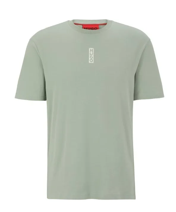 Hugo Boss  |Crew Neck Pullovers Cotton Short Sleeves Logo