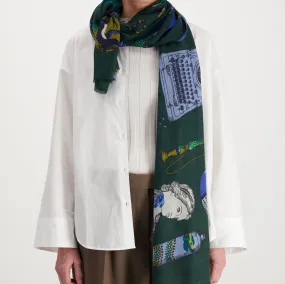 Iconique Scarf in Green - Inoui Editions