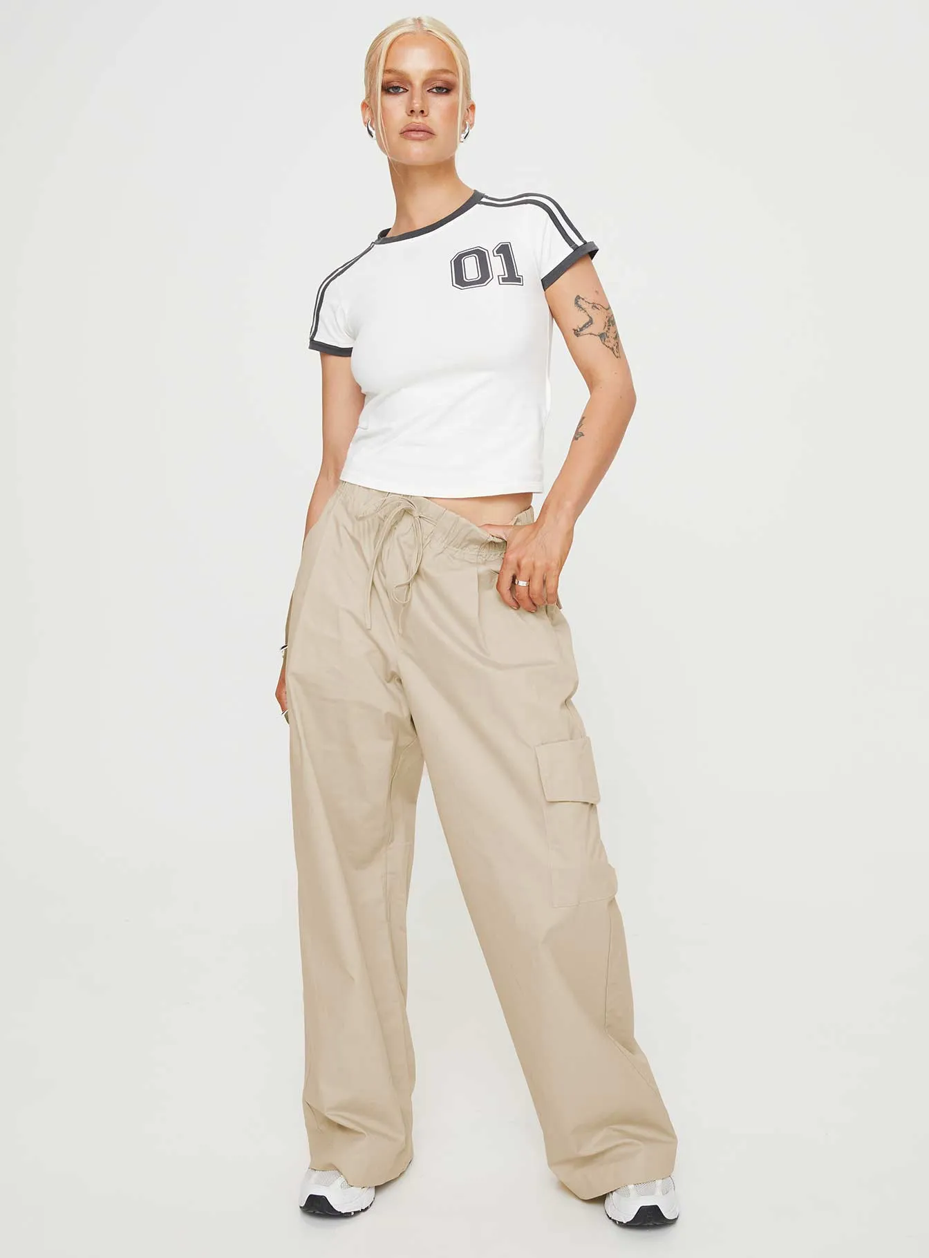 Isadore Cargo Pants Beige