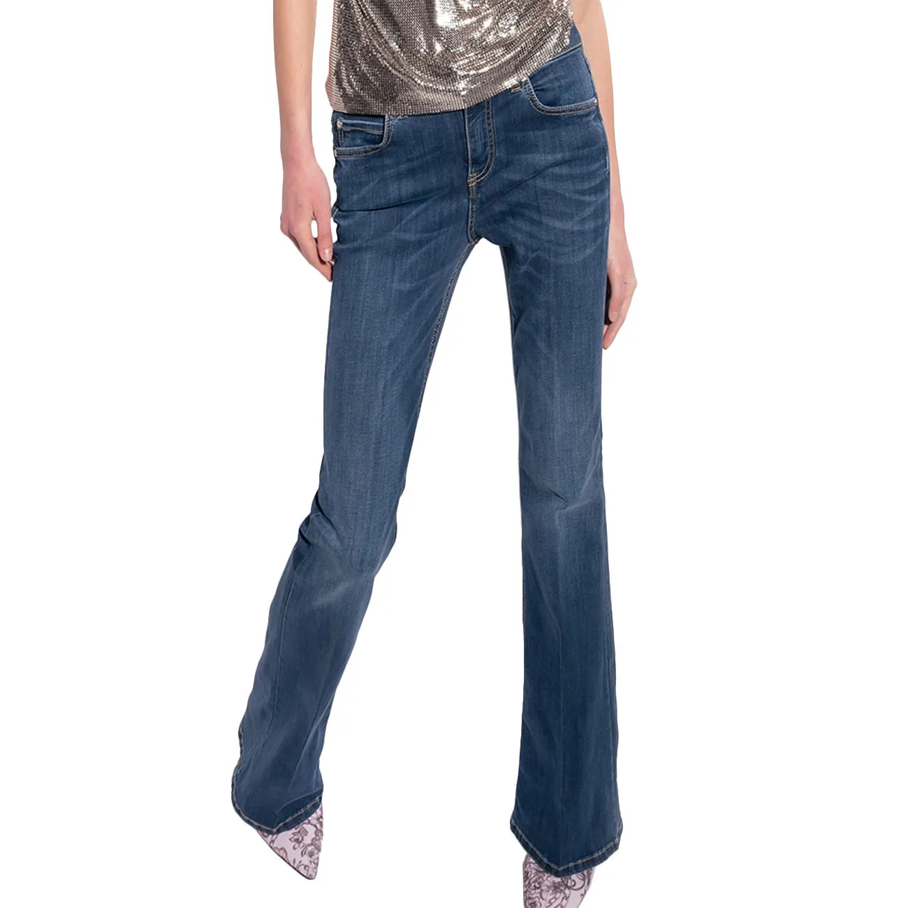 JEANS FLORA Donna Lavaggio Medio