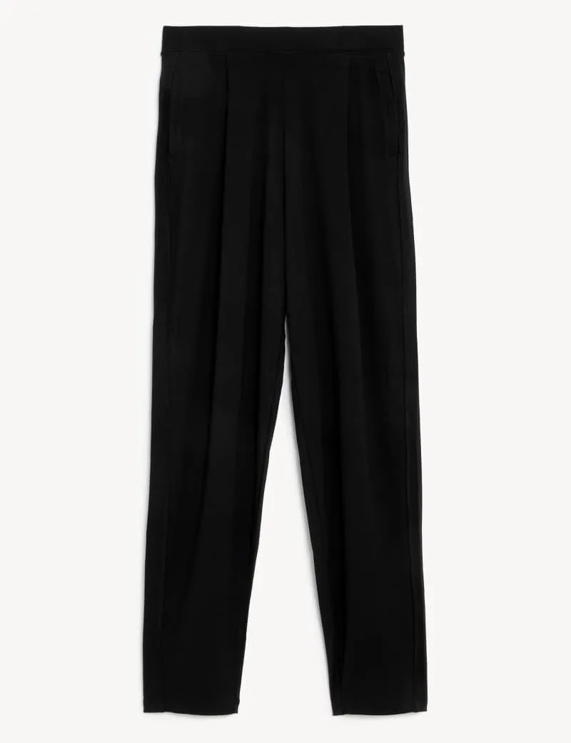 Jersey Tapered Ankle Grazer Trousers