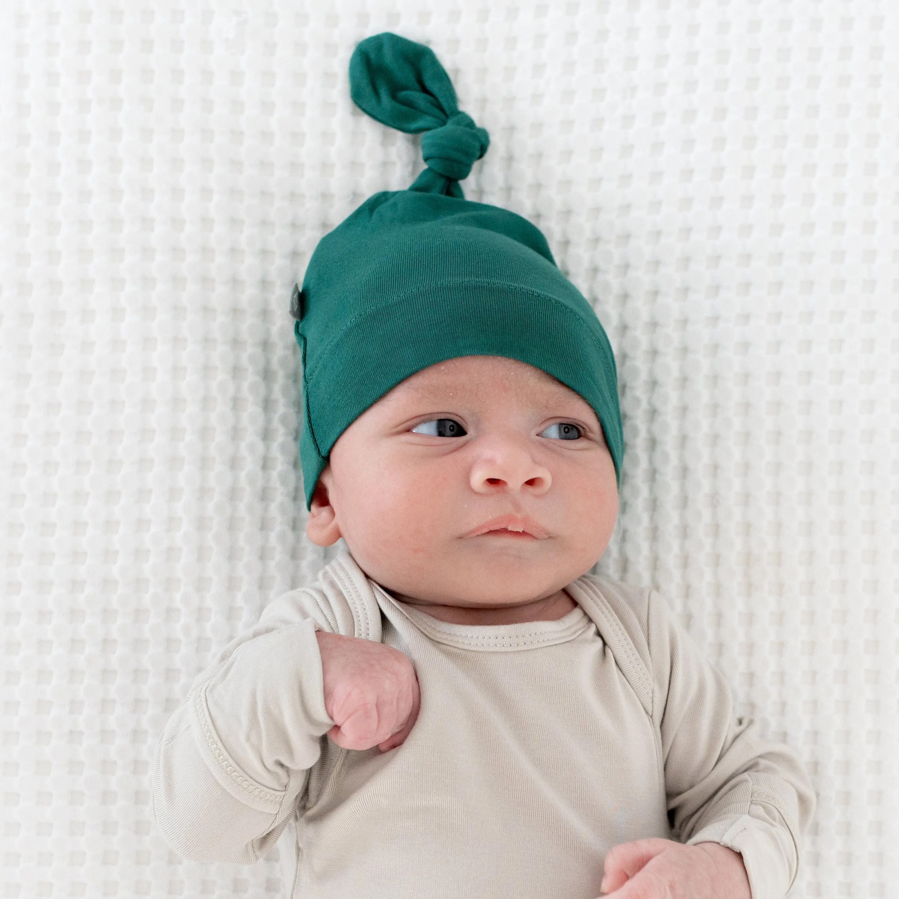 Knotted Cap in Emerald