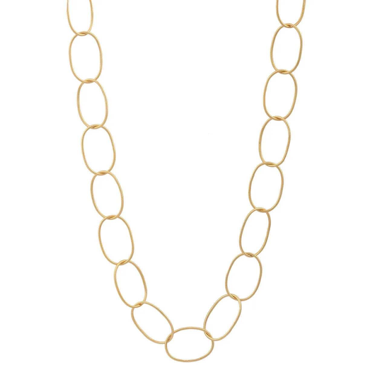 Large Gold Cable Necklace