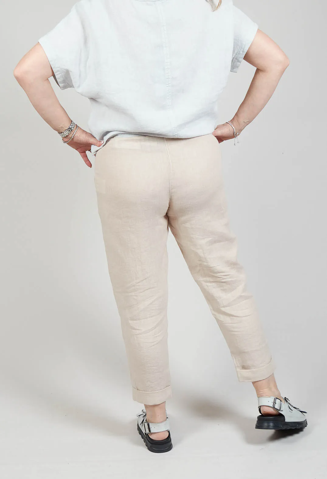 Linen Geisha Trousers in Rattan