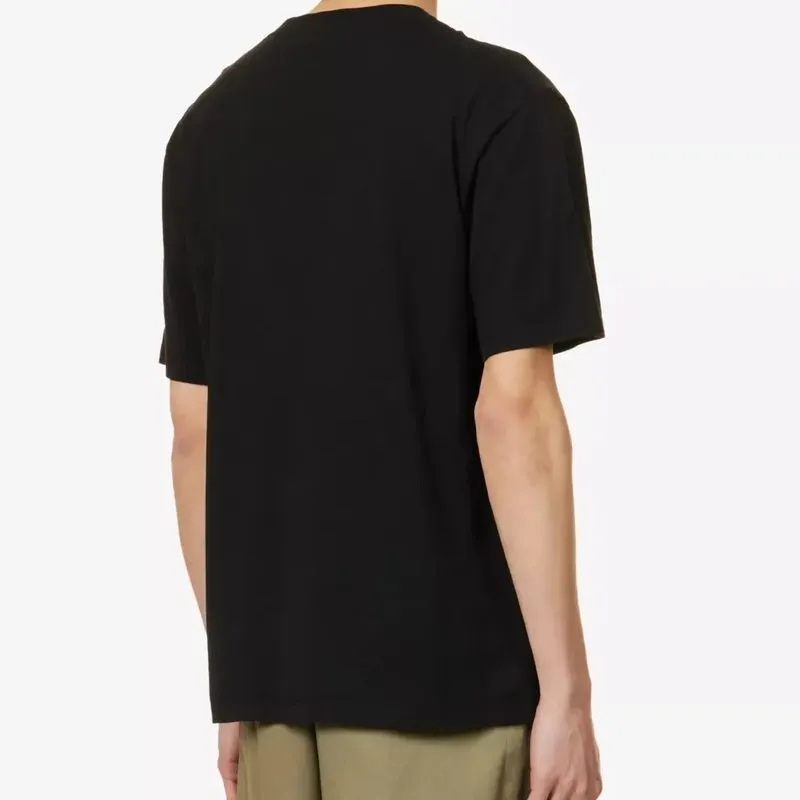 LOEWE  |Crew Neck Pullovers Cotton Short Sleeves Logo Luxury