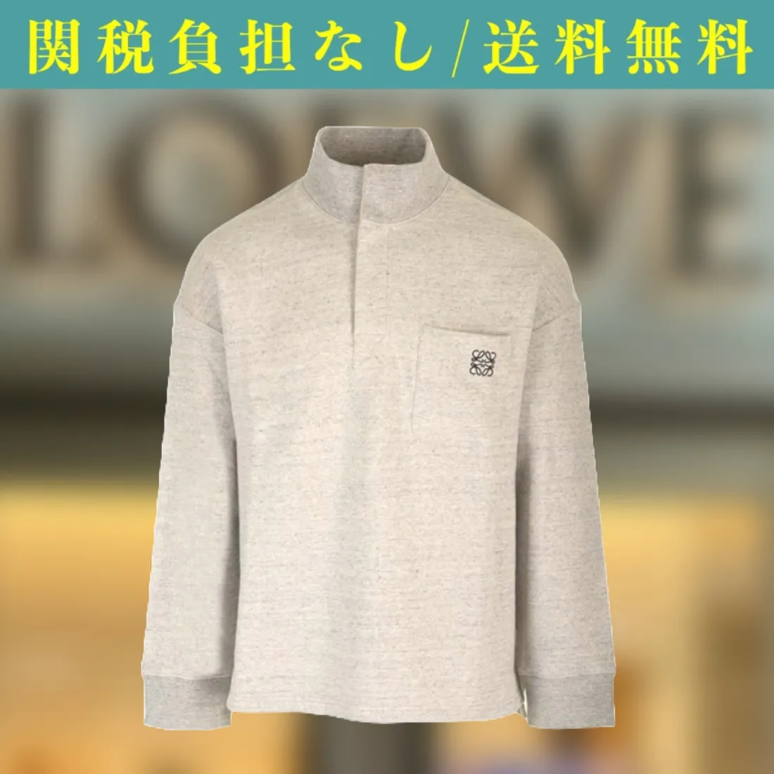 LOEWE  |Pullovers Monogram Long Sleeves Plain Cotton Logo Luxury