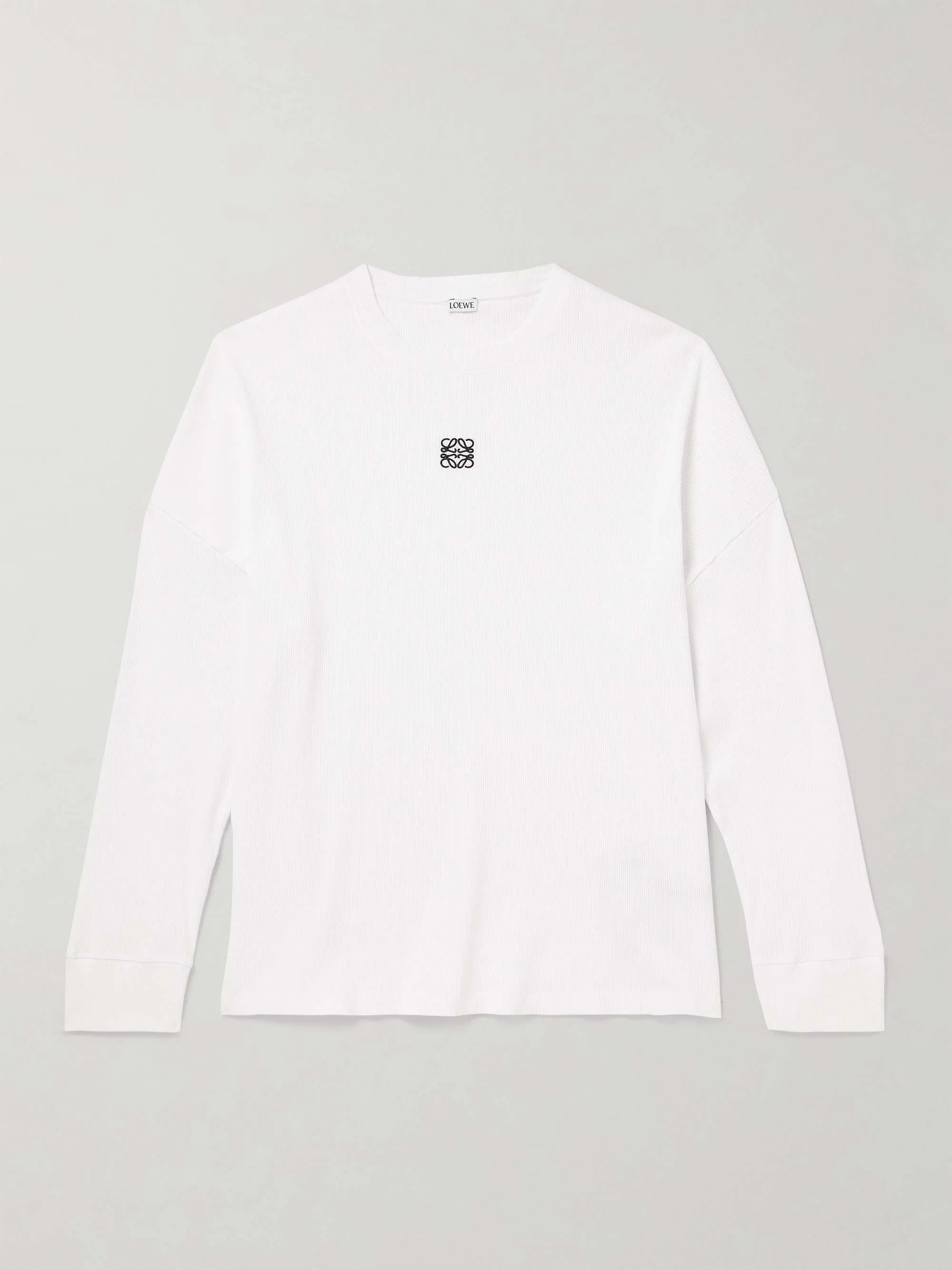 LOEWE  |Street Style Long Sleeves Cotton Long Sleeve T-shirt Logo