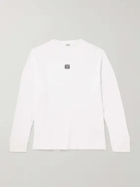 LOEWE  |Street Style Long Sleeves Cotton Long Sleeve T-shirt Logo