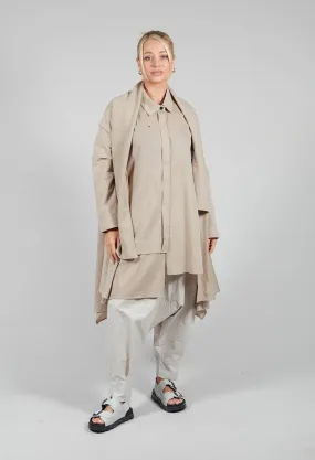 Longline Cardigan in Beige