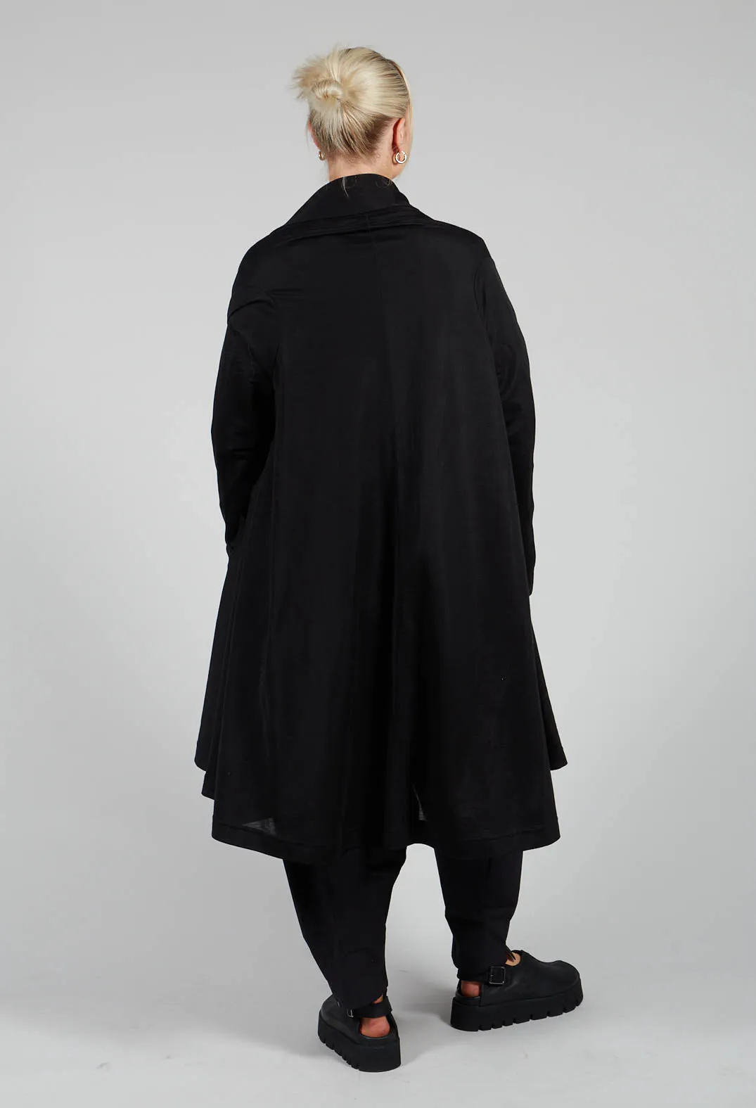 Longline Cardigan in Black