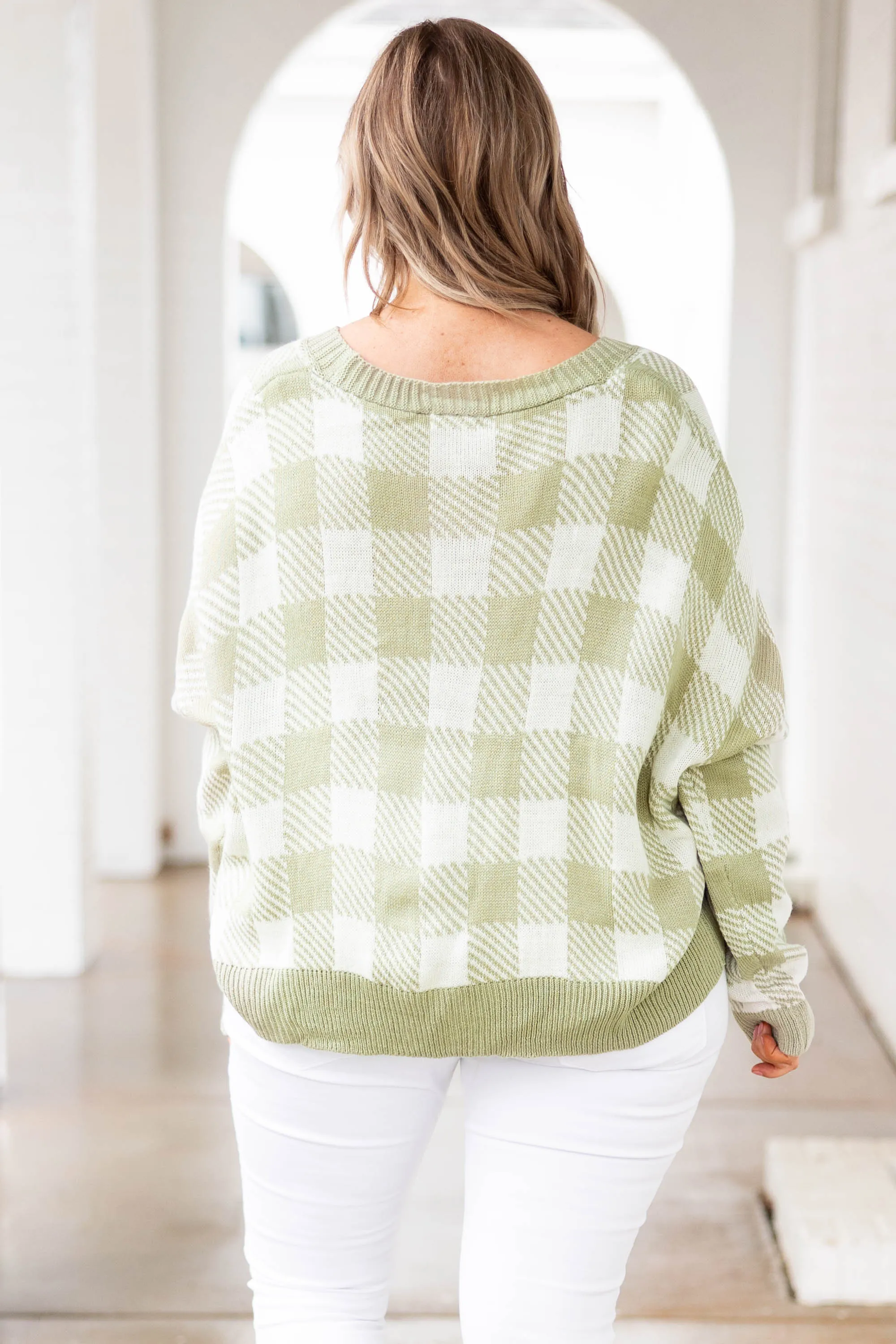 Loving Side Cardigan, Sage