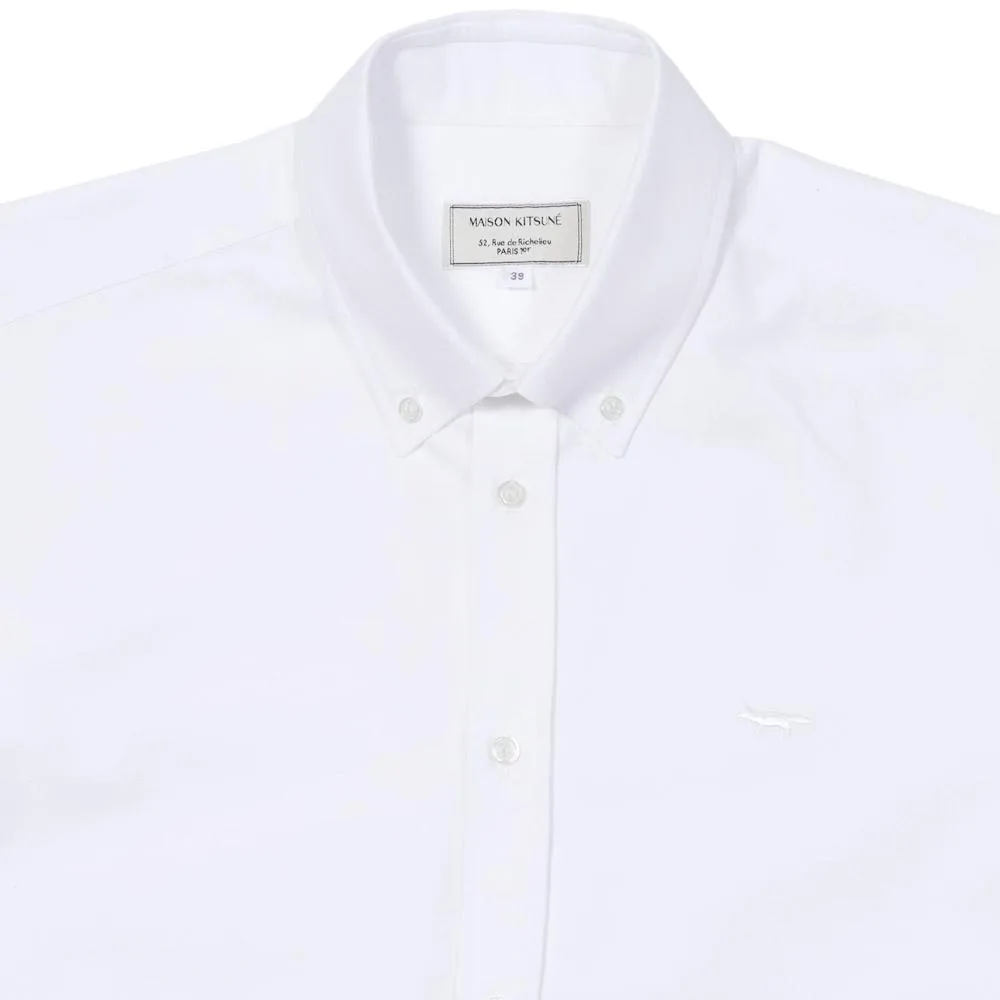 Maison Kitsune Classic Button Down Oxford ShirtWhite