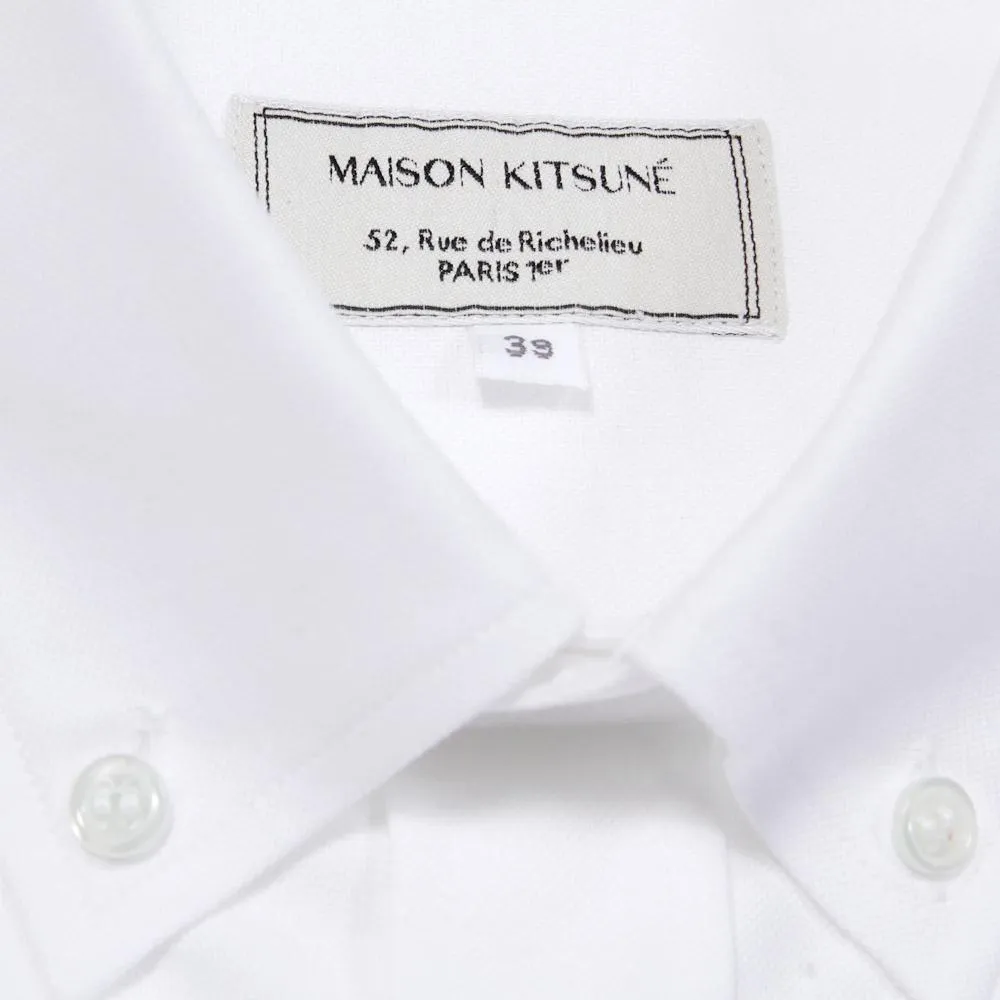 Maison Kitsune Classic Button Down Oxford ShirtWhite